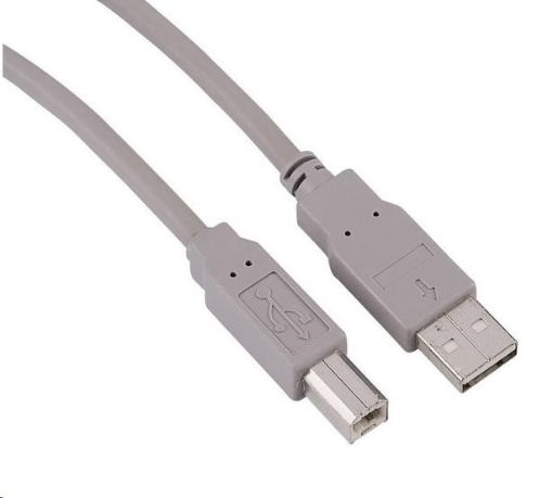 Obrázek Hama USB kábel typ A-B, 1,8 m, šedý, nebalený