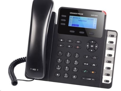 Obrázek Grandstream GXP1630 [VoIP telefon - 3x SIP účet, HD audio, 3 prog.tl.+8 předvoleb, switch 2xLAN 1000Mbps, PoE]