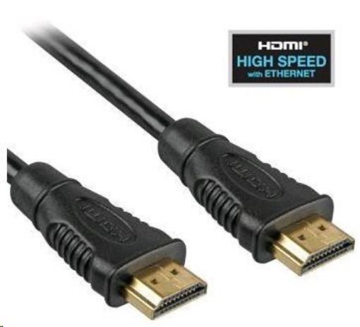 Obrázek PREMIUMCORD Kabel HDMI High Speed + Ethernet (v1.4) 10m, zlacené konektory