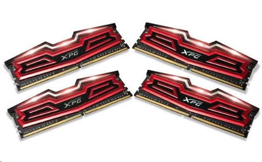 Obrázek DIMM DDR4 32GB 2800MHz CL16 (KIT 4x8GB) ADATA XPG Dazzle, Red/Black