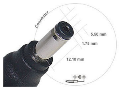 Obrázek AVACOM nabíjecí Jack pro Notebooky C7 (5,5mm x 1,7mm) pro Acer