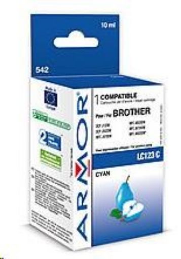Obrázek ARMOR cartridge pro BROTHER MFC J 4510, Cyan 10ml, (LC123C)