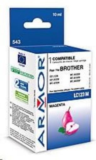 Obrázek ARMOR cartridge pro BROTHER MFC J 4510, Magenta 10ml, (LC123M)