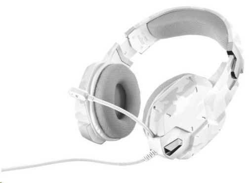 Obrázek TRUST Sluchátka s mikrofonem GXGXT 322 Dynamic Headset - bílá kamufláž