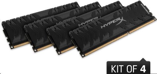 Obrázek DIMM DDR4 64GB 3000MHz CL15 (Kit of 4) XMP KINGSTON HyperX Predator