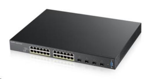 Obrázek Zyxel XGS2210-28HP 28-port Managed L2+ Gigabit PoE Switch, 24x gigabit RJ45, 4x 10GbE SFP+, PoE budget 375W