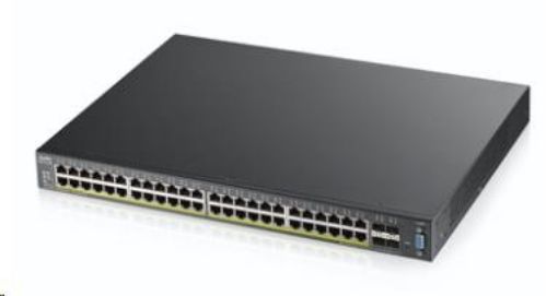 Obrázek Zyxel XGS2210-52HP 52-port Managed L2+ Gigabit PoE Switch, 48x gigabit RJ45, 4x 10GbE SFP+, PoE budget 375W