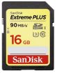 Obrázek SanDisk SDHC karta 16GB Extreme Plus (90MB/s Class 10, UHS-I)