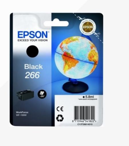 Obrázek EPSON ink čer Singlepack "Globus" Black 266 ink cartridge 5,8 ml