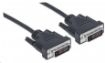 Obrázek MANHATTAN kabel DVI-D Dual Link Male to DVI-D Dual Link Male, Black, 5 m