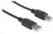 Obrázek MANHATTAN Hi-Speed USB Device Cable, Type-A Male / Type-B Male, 1m (3 ft.), Black