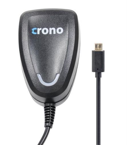 Obrázek CRONO univerzální USB nabíječka, micro USB, 2100 mA, černá