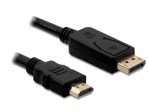 Obrázek Delock kabel DisplayPort samec na HDMI samec, délka 1m