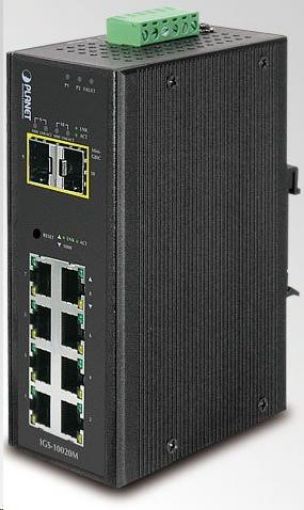 Obrázek Planet IGS-20040MT, 16X 1000BASE-T, 4X SFP, DIN, IP30, -40 AŽ 75°C, WEB/SNMPV3, VLAN, IGMPV3, ESD+EFT, IPV6