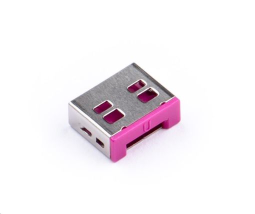 Obrázek SMARTKEEPER Basic USB Port Lock 6 - 1x klíč + 6x záslepka, růžová