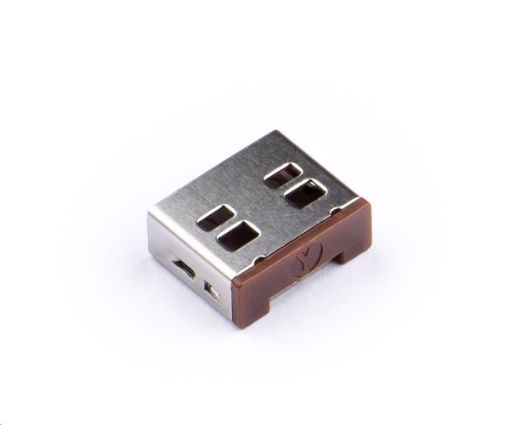 Obrázek SMARTKEEPER Basic USB Port Lock 6 - 1x klíč + 6x záslepka, hnědá