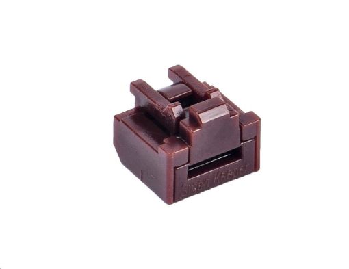 Obrázek SMARTKEEPER Basic RJ45 Port Lock 10 - 1x klíč + 10x záslepka, hnědá