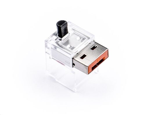 Obrázek SMARTKEEPER Basic LAN Cable Lock 5 - 1x klíč + 5x záslepka, oranžová