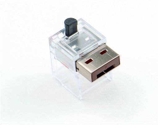 Obrázek SMARTKEEPER Basic LAN Cable Lock 5 - 1x klíč + 5x záslepka, hnědá