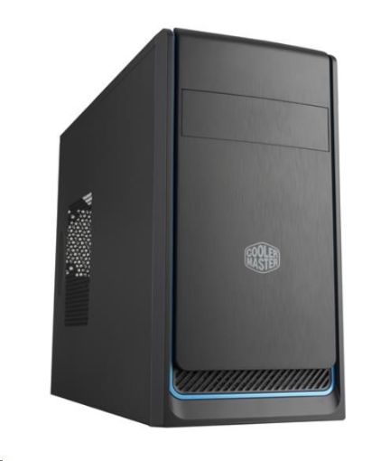 Obrázek Cooler Master case MasterBox E300L, modrý rámeček, Micro-ATX, 2x USB 3.0, bez zdroje