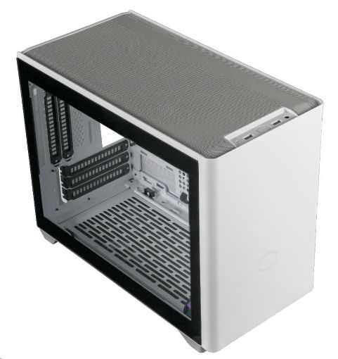 Obrázek Cooler Master case MasterBox NR200P White, mini-ITX, mini-DTX, bílá, bez zdroje