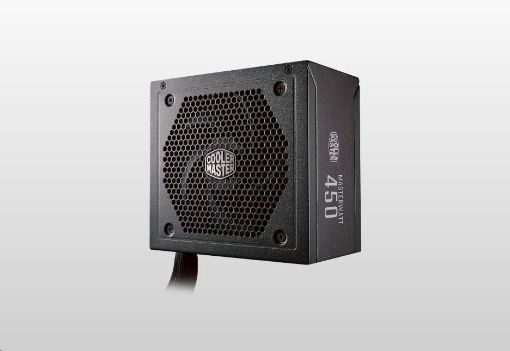 Obrázek Cooler Master zdroj MasterWatt 450, Semi-Modular 450W A/EU Cable, Semi-pasive, 80+ Bronze