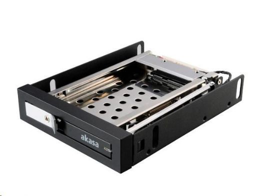 Obrázek AKASA HDD box Lokstor M25, 1x 2.5" HDD rack do 3.5", interní pozice, černá