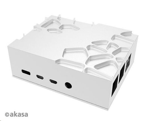 Obrázek AKASA case Gem, pro Raspberry Pi 4 Model B, hliník, stříbrná