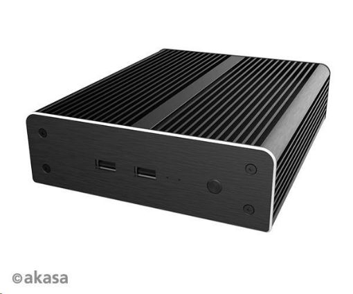 Obrázek AKASA case Newton NE, fanless case, černá