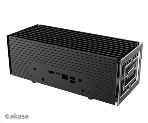 Obrázek AKASA skříň Turing A50, fanless case, černá