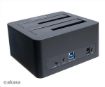 Obrázek AKASA HDD box DuoDock X3 HDD/SSD, USB 3.1, 2.5" a 3.5", pro 2 disky současně