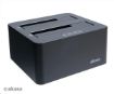 Obrázek AKASA HDD box DuoDock X3 HDD/SSD, USB 3.1, 2.5" a 3.5", pro 2 disky současně