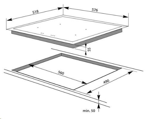 Obrázek AMICA DI 6421 B VARNÁ DESKA INDUKČNÍ