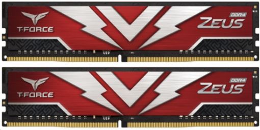 Obrázek DIMM DDR4 32GB 3200MHz, CL20, (KIT 2x16GB), T-FORCE ZEUS Gaming Memory (Red)