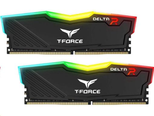 Obrázek DIMM DDR4 16GB 3200MHz, CL16, (KIT 2x8GB), T-FORCE DELTA RGB (Black)