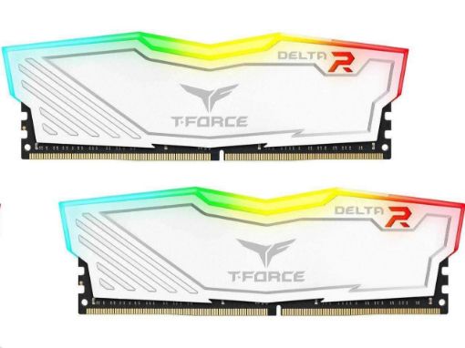 Obrázek DIMM DDR4 16GB 3200MHz, CL16, (KIT 2x8GB), T-FORCE DELTA RGB (White)