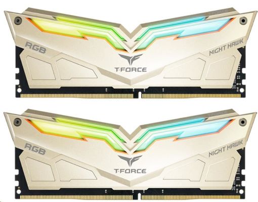 Obrázek DIMM DDR4 16GB 3200MHz, CL14, (KIT 2x8GB), T-FORCE Night Hawk Legend RGB