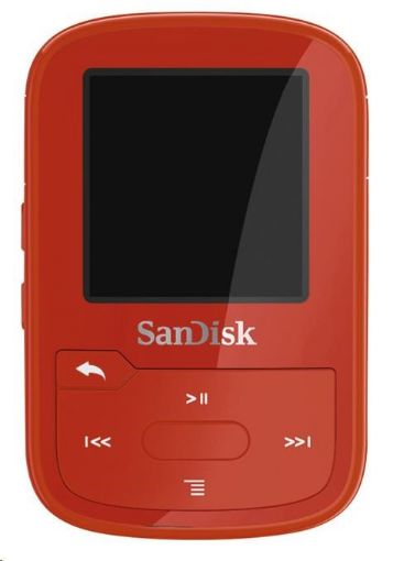 Obrázek SanDisk Clip Sport Plus MP3 Player 16GB Global, Red