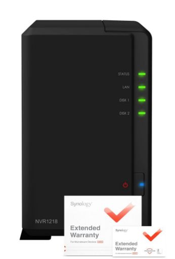 Obrázek Synology NVR1218 (2C/1GHz/1GBRAM/2xSATA/2xUSB2.0/1xUSB3.0/1xeSATA/1xCOM/1xGbE/12kanálů) + záruka 5 let