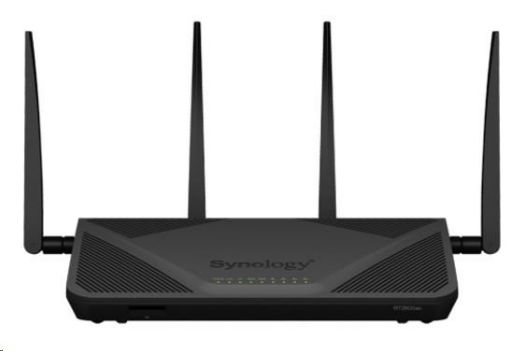 Obrázek Synology RT2600AC 2,4GHz / 5GHz 802.11a/b/g/n/ac (2C/1,7GHz/512MBRAM/1xUSB3.0/1xUSB2.0/1xSD/1xGbEWAN,4xGbELAN)