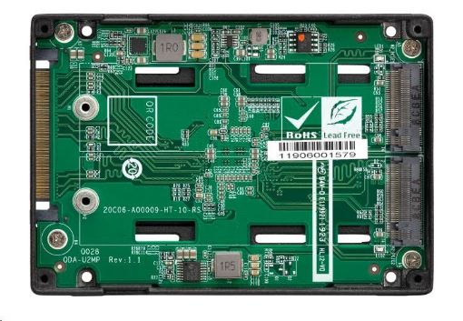 Obrázek QNAP QDA-U2MP diskový adaptér 2x M.2 PCIe NVMe SSD do U.2 PCIe NVMe SSD