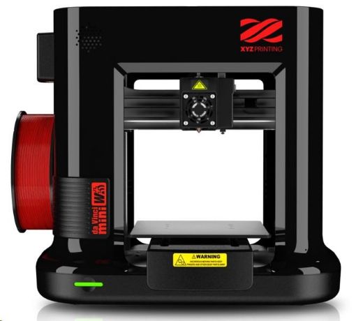 Obrázek 3D tiskárna XYZ da Vinci Mini W+ Černá (PLA/PETG/Tough PLA /Antibacte PLA, 15x15x15 cm, 100-400 mikronů, USB 2.0, Wi-Fi)