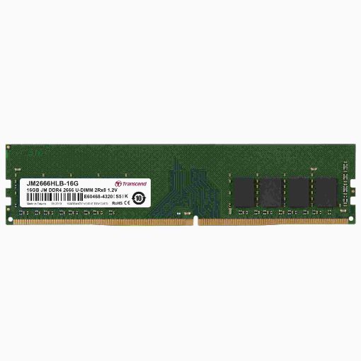Obrázek DIMM DDR4 16GB 2666MHz TRANSCEND 2Rx8 1Gx8 CL19 1.2V