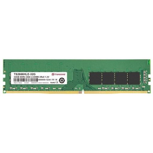 Obrázek DIMM DDR4 32GB 2666MHz TRANSCEND 2Rx8 2Gx8 CL19 1.2V