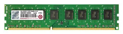 Obrázek DIMM DDR3 4GB 1333MHz TRANSCEND TSRam™, 256Mx8 CL9, retail