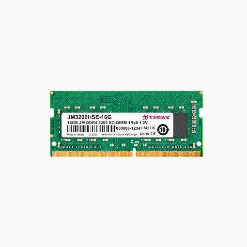 Obrázek SODIMM DDR4 16GB 3200MHz TRANSCEND 1Rx8 2Gx8 CL22 1.2V