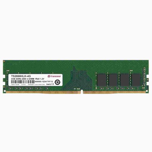 Obrázek DIMM DDR4 4GB 2666MHz TRANSCEND 1Rx8 512Mx8 CL19 1.2V