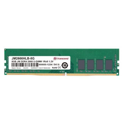 Obrázek DIMM DDR4 8GB 2666MHz TRANSCEND 1Rx8 1Gx8 CL19 1.2V
