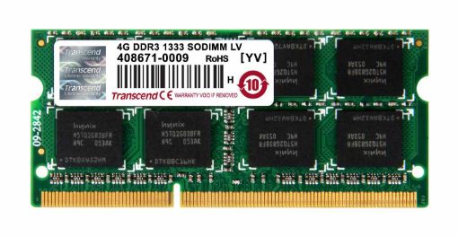 Obrázek SODIMM DDR3L 4GB 1333MHz TRANSCEND 2Rx8 CL9, retail