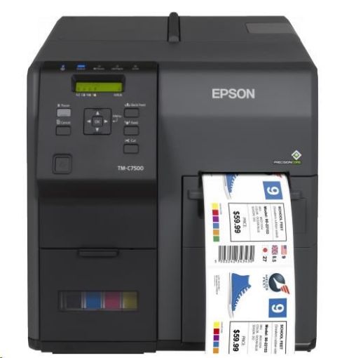 Obrázek Epson ColorWorks C7500G, cutter, disp., USB, Ethernet, black